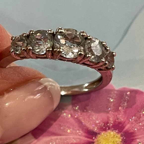 KN 925 China Blue Topaz Sterling Silver Ring